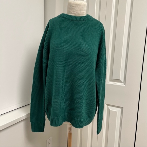 BNWOT Something Navy Green Sweater (T&B) - Picture 4 of 7